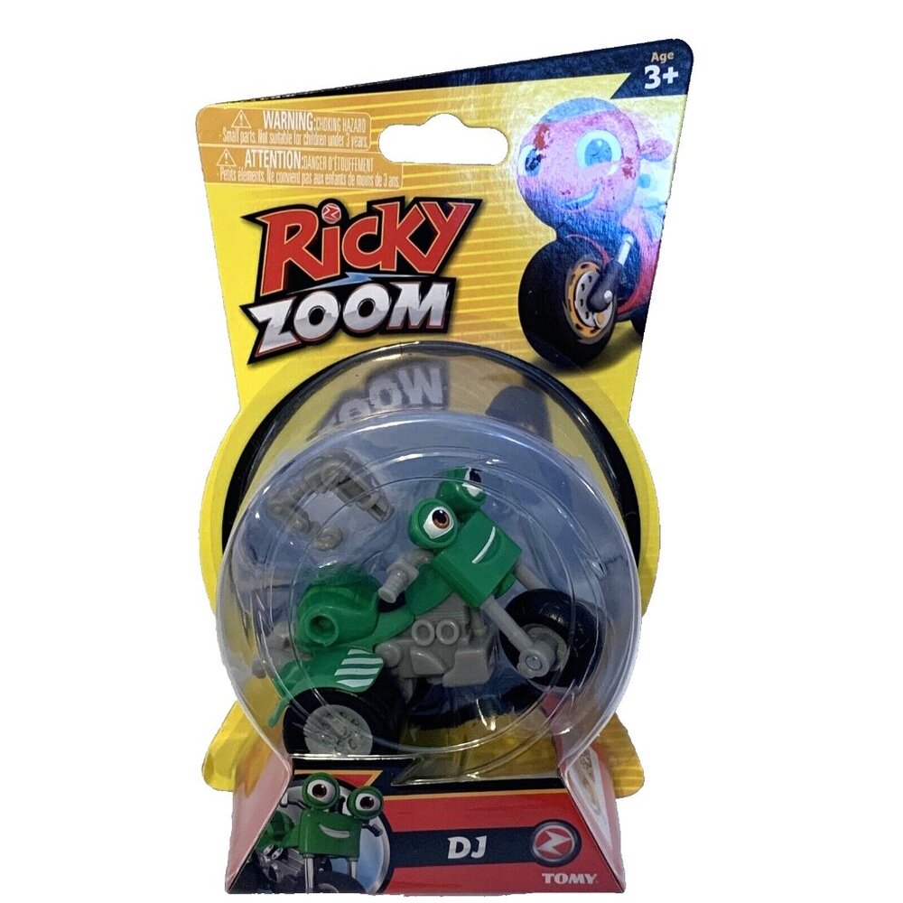 Ricky Zoom - DJ Rumbler Motorcycle 3-inch Action Figure NIB - Green